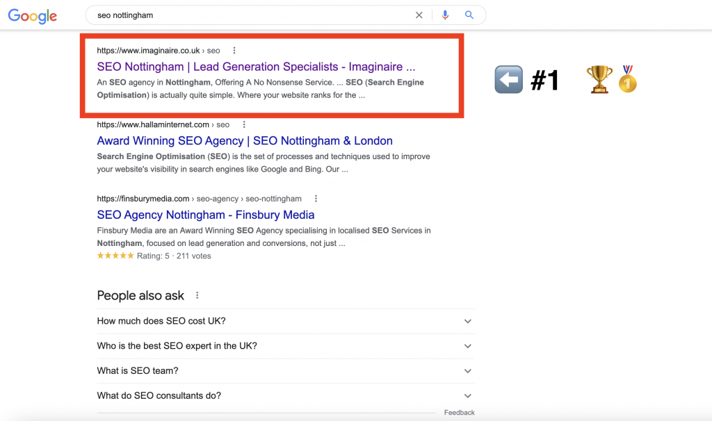 seo specialist nottingham seo strategy